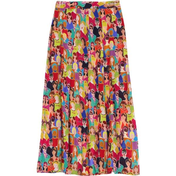 gonne lunghe Dixie marrone con stampe