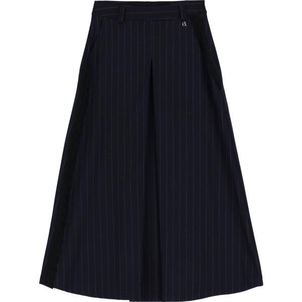 gonne longuette Dixie blu a righe