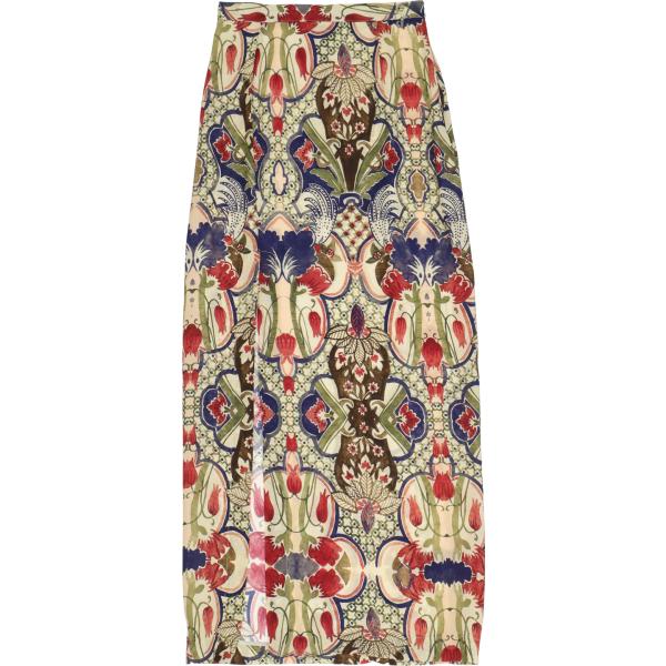 gonne lunghe Dixie grigio a fiori