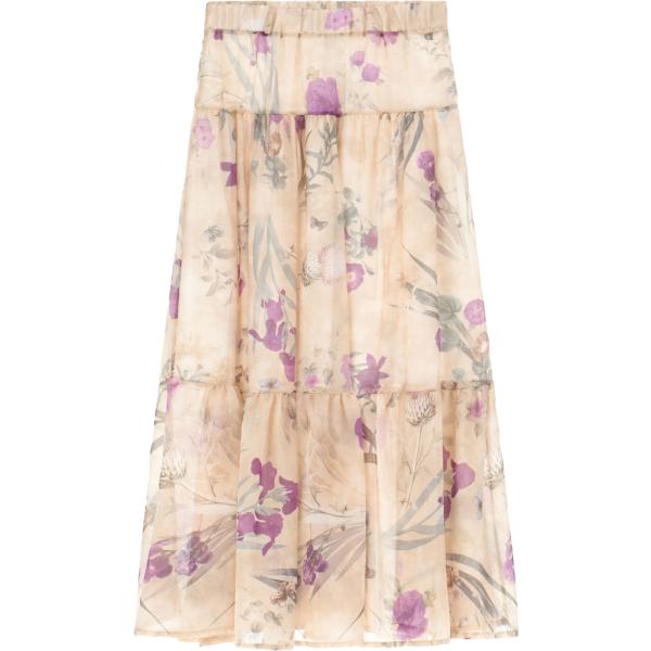 gonne lunghe Dixie marrone a fiori