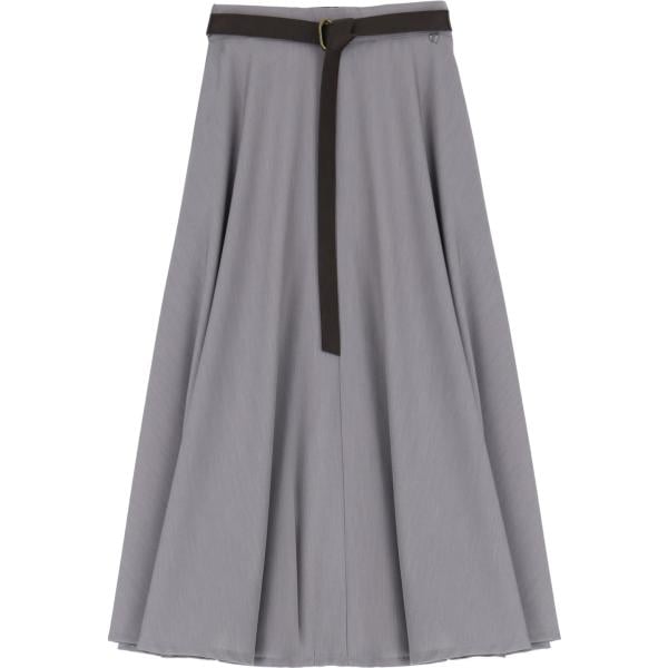 gonne lunghe Dixie grigio tinta unita