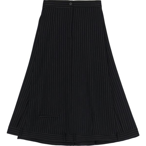 gonne longuette Dixie nero a righe