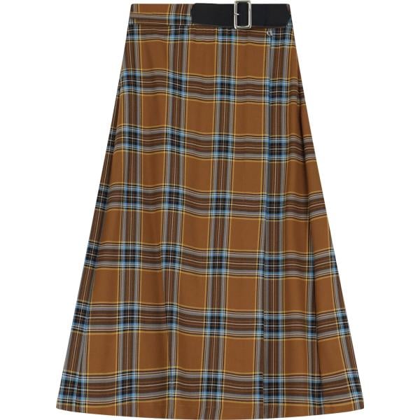 gonne lunghe Dixie marrone a quadri