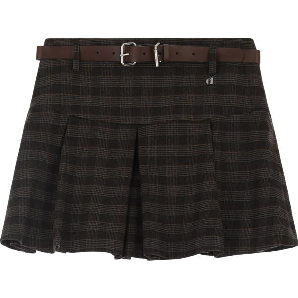 minigonne Dixie marrone a quadri