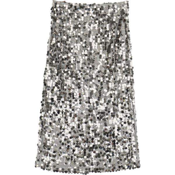 gonne longuette Dixie grigio tinta unita