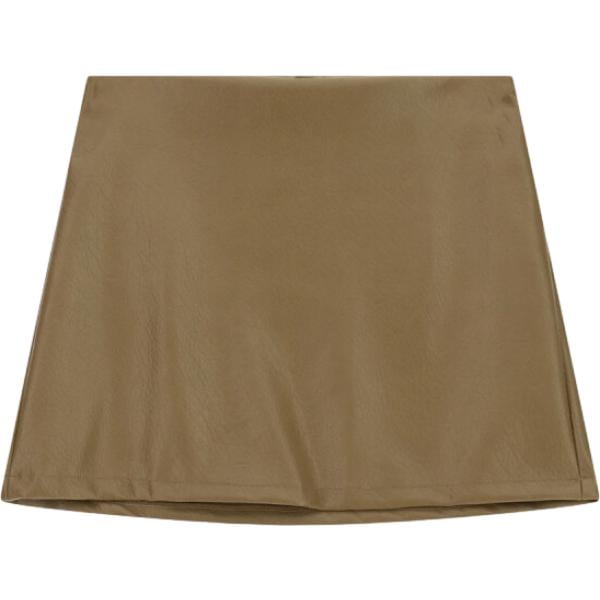 Minigonna da donna in marrone scuro corto a vita alta Dixie Dixie