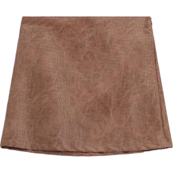 minigonne Dixie marrone con stampe