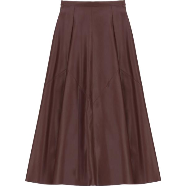 gonne lunghe Dixie marrone tinta unita