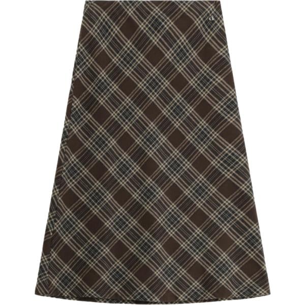 gonne longuette Dixie marrone scozzese