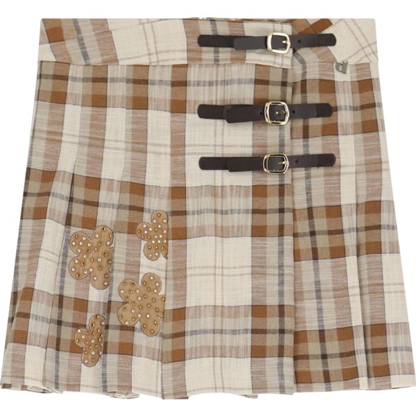 minigonne Dixie marrone a quadri