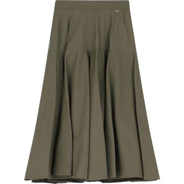 gonne lunghe Dixie verde tinta unita