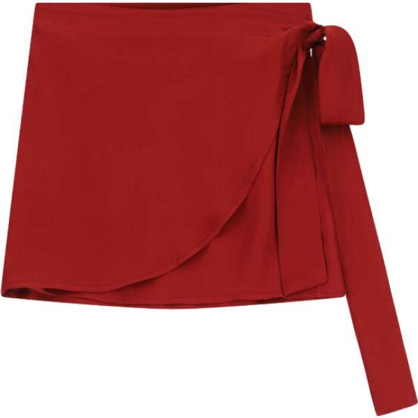 Minigonna da donna in bordeaux corto Dixie