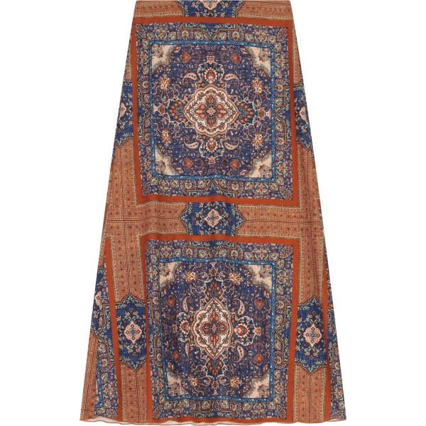 gonne lunghe Dixie marrone geometrica