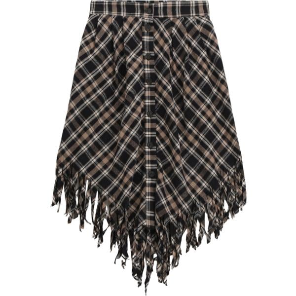 gonne longuette Dixie grigio a quadri