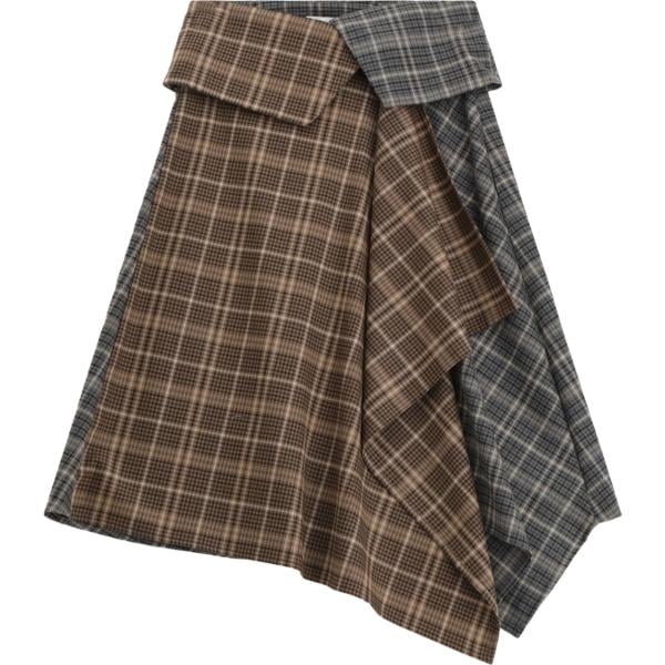 minigonne Dixie grigio a quadri