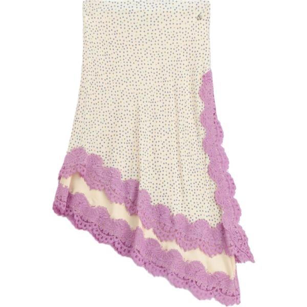 gonne longuette Dixie bianco con stampe