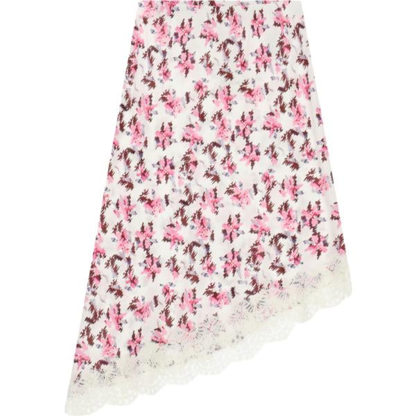 gonne longuette Dixie bianco con stampe