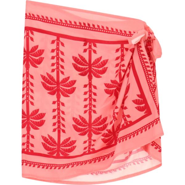 Minigonna da donna in rosa scuro con stampe corto Dixie