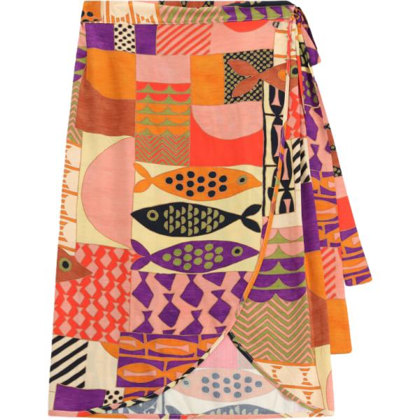 gonne longuette Dixie rosa geometrica