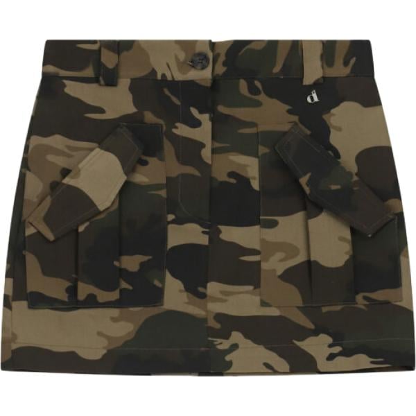 Minigonna da donna in nero pece military corto a vita alta Dixie Dixie