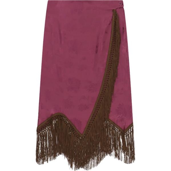 gonne longuette Dixie viola con stampe