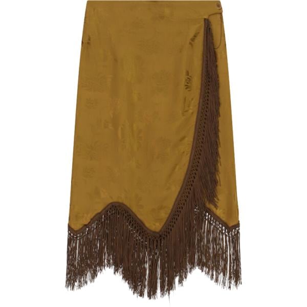 gonne longuette Dixie marrone con stampe