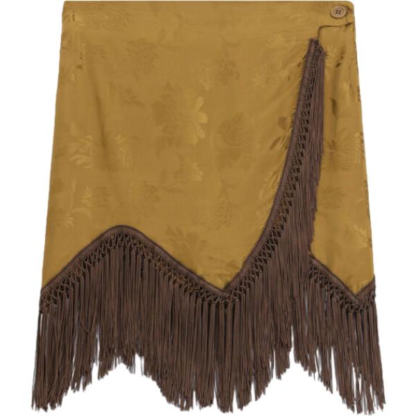 Minigonna da donna con stampe con frange corto Dixie