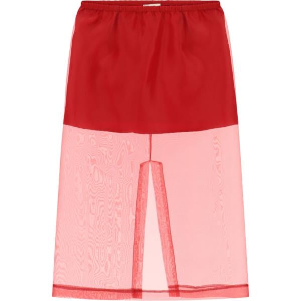 Gonna longuette da donna in rosa chiaro lungo a vita alta Dixie