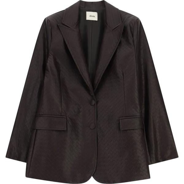 Giacca da donna in marrone scuro monopetto Dixie