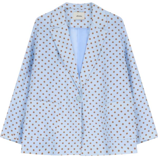 blazer Dixie blu a pois