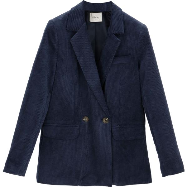 blazer Dixie blu tinta unita