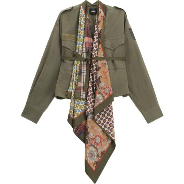 blazer Dixie verde con stampe