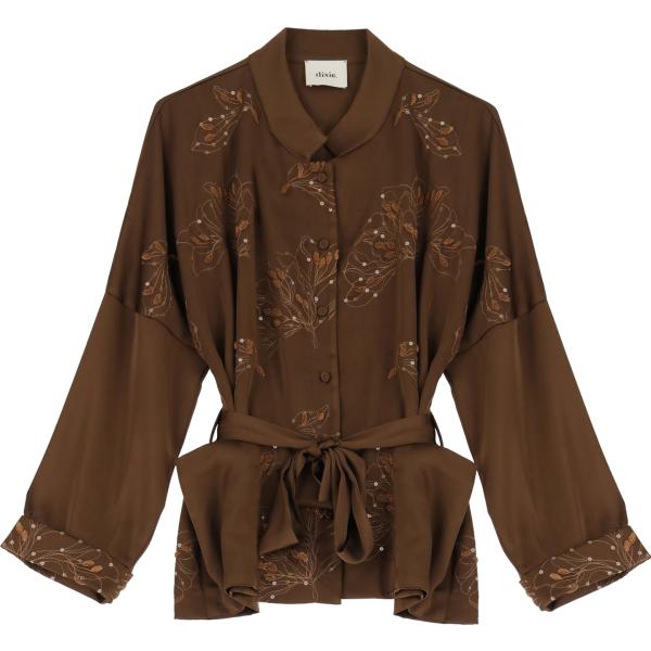 blazer Dixie marrone a fiori