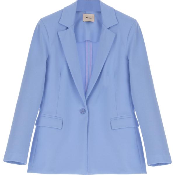 blazer Dixie blu tinta unita