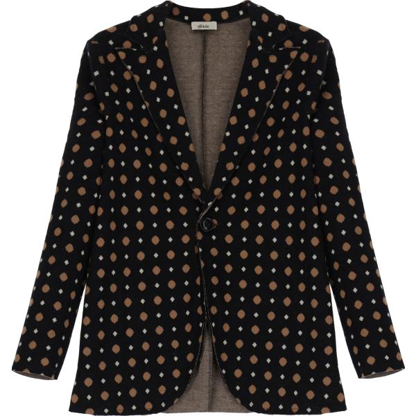 cappotti Dixie marrone geometrica
