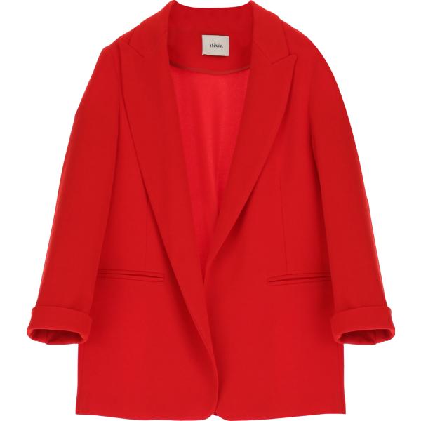 blazer Dixie rosso tinta unita