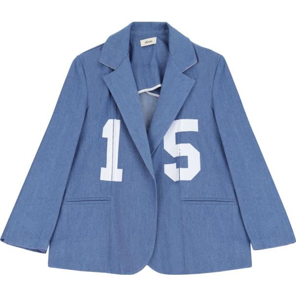 blazer Dixie blu con stampe