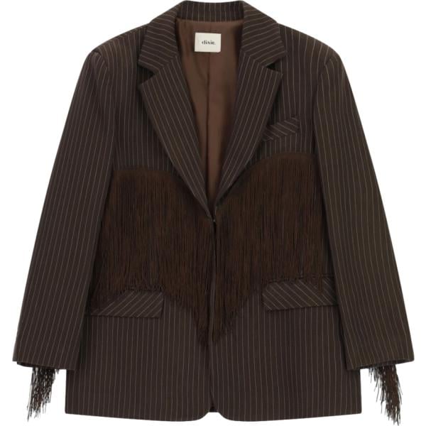 blazer Dixie marrone a righe