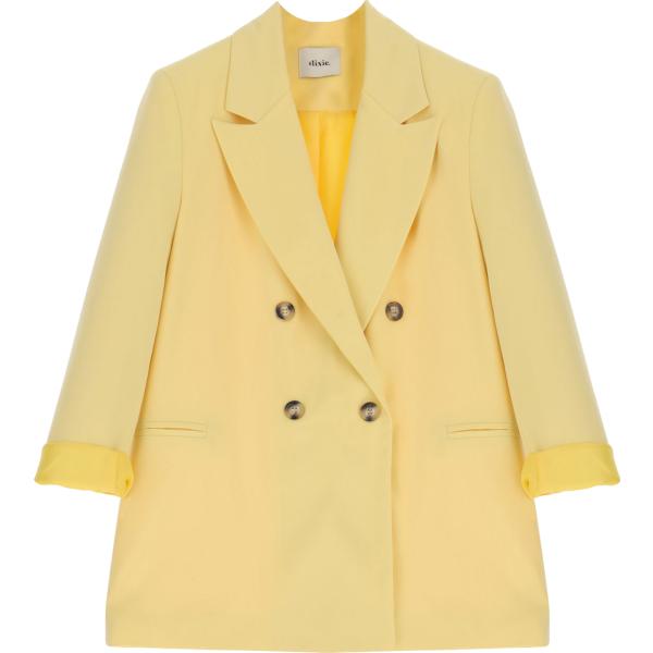 blazer Dixie giallo tinta unita