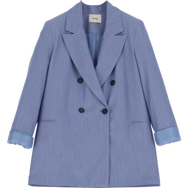 blazer Dixie viola tinta unita