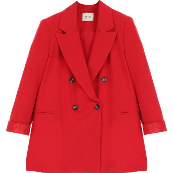 blazer Dixie rosso tinta unita