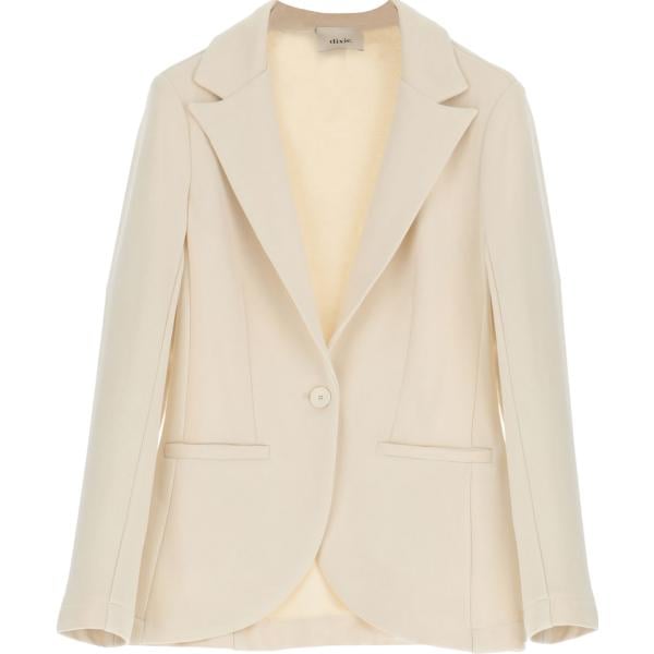 blazer Dixie bianco tinta unita