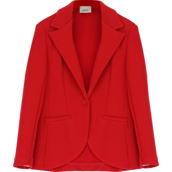 blazer Dixie rosso tinta unita
