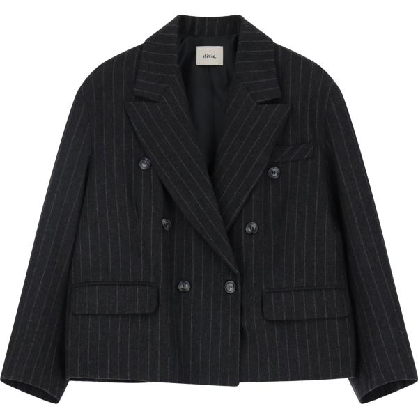 blazer Dixie nero a righe