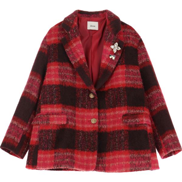 blazer Dixie nero a quadri
