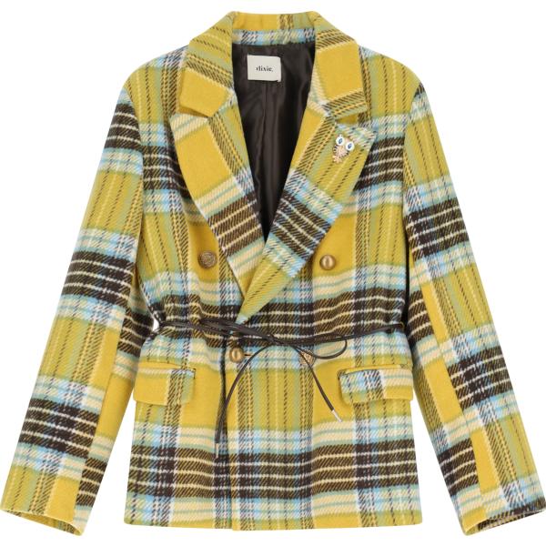 blazer Dixie marrone a quadri