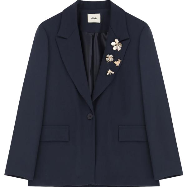 blazer Dixie blu a fiori