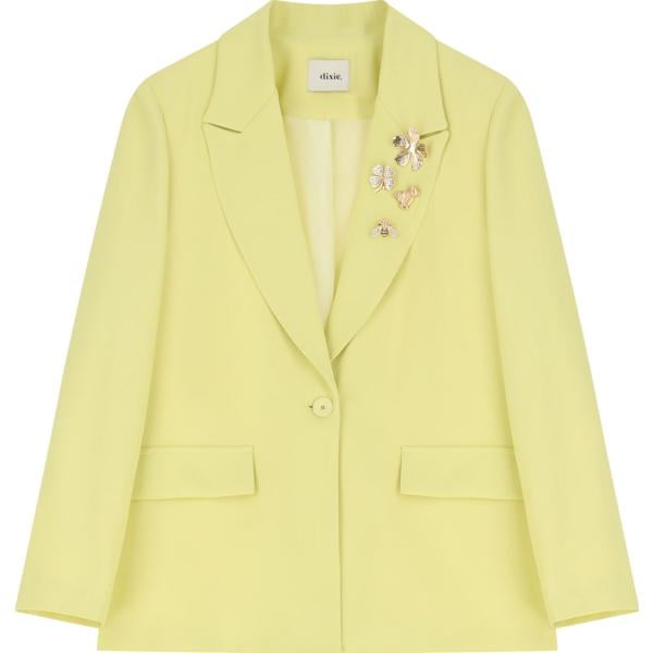blazer Dixie giallo a fiori