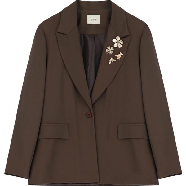 blazer Dixie marrone a fiori