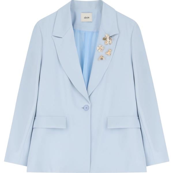 blazer Dixie blu a fiori